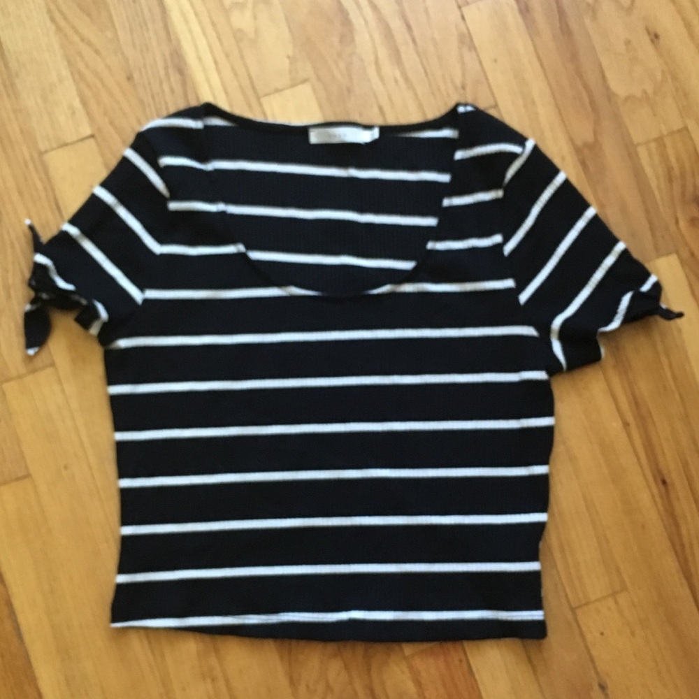 NWOT Lush striped crop top